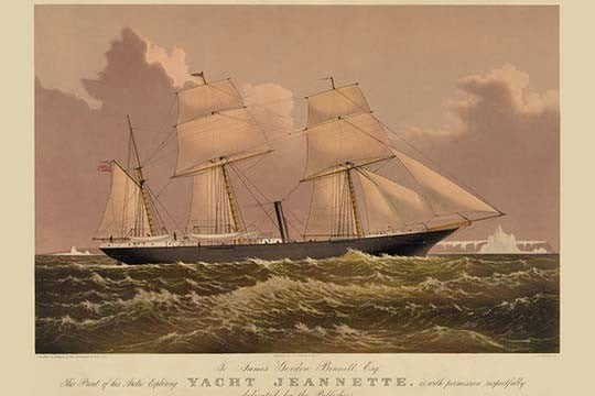 Yacht Jeannette- Canvas Poster 20" x 30"