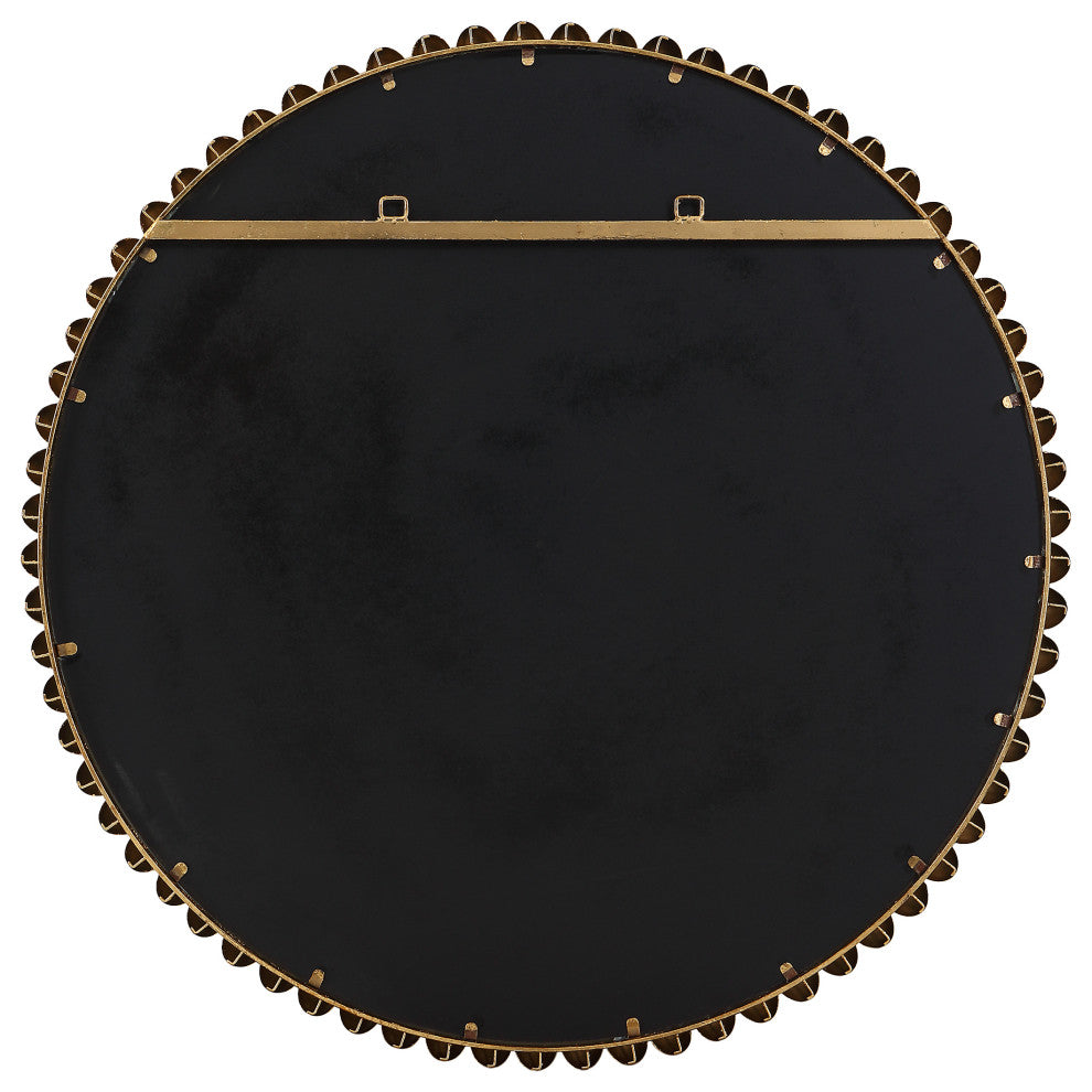 Uttermost Byzantine Round Gold Mirror