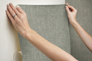 Reed Basket Brown Peel and Stick Wallpaper