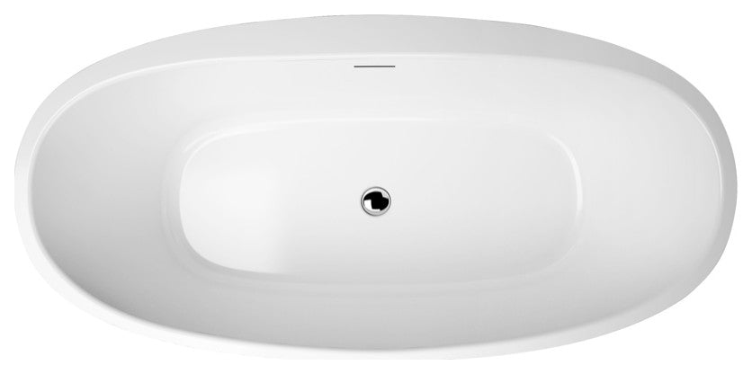 Everly Soaking Bathtub, 59"x31.5"