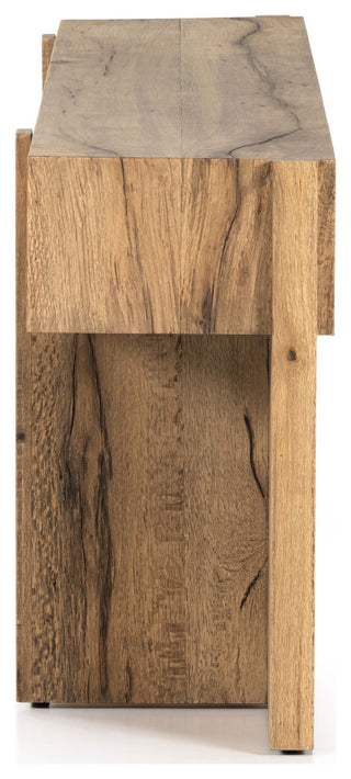 Bingham Console Table, Rustic Oak Veneer