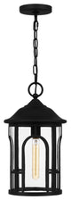 Quoizel BRM1909MBK 1-Light Outdoor Hanging Lantern, Brampton