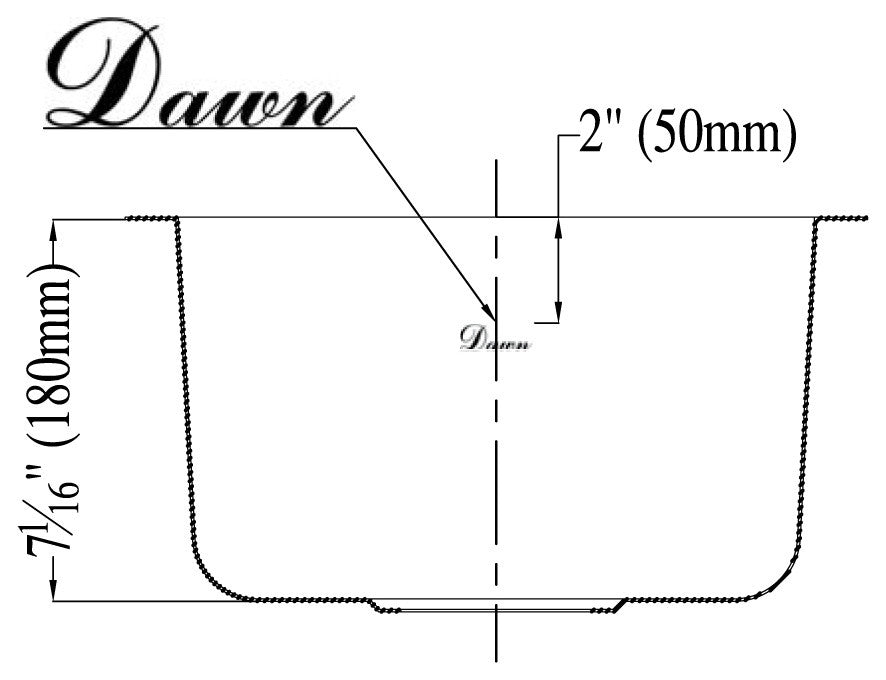Dawn Undermount Single Bowl Bar Sink