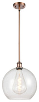 Innovations 516-1S-AC-G124-12 1-Light Mini Pendant, Antique Copper