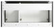 Oakville Wall Mount Bathroom Vanity, White Matte, 48", Black Hardware