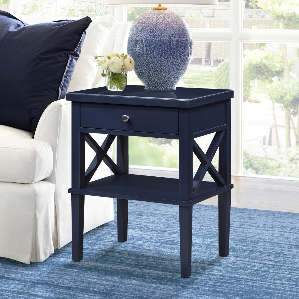 Marta Nightstand, Midnight Blue