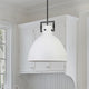 Liberty Contemporary 1 Light Matte White Matte Black Metal Pendant