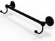 Shadwell 18" Towel Bar with Integrated Hooks, Matte Black