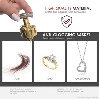 STYLISH Brushed Nickel Pop-Up Bathroom Sink with Overflow