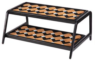 Double-Tier Black Stand With 3-Pair Rubber Boot Trays Mt. Tam