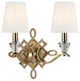 Hudson Valley 8182-AGB, 2 Light Wall Sconce