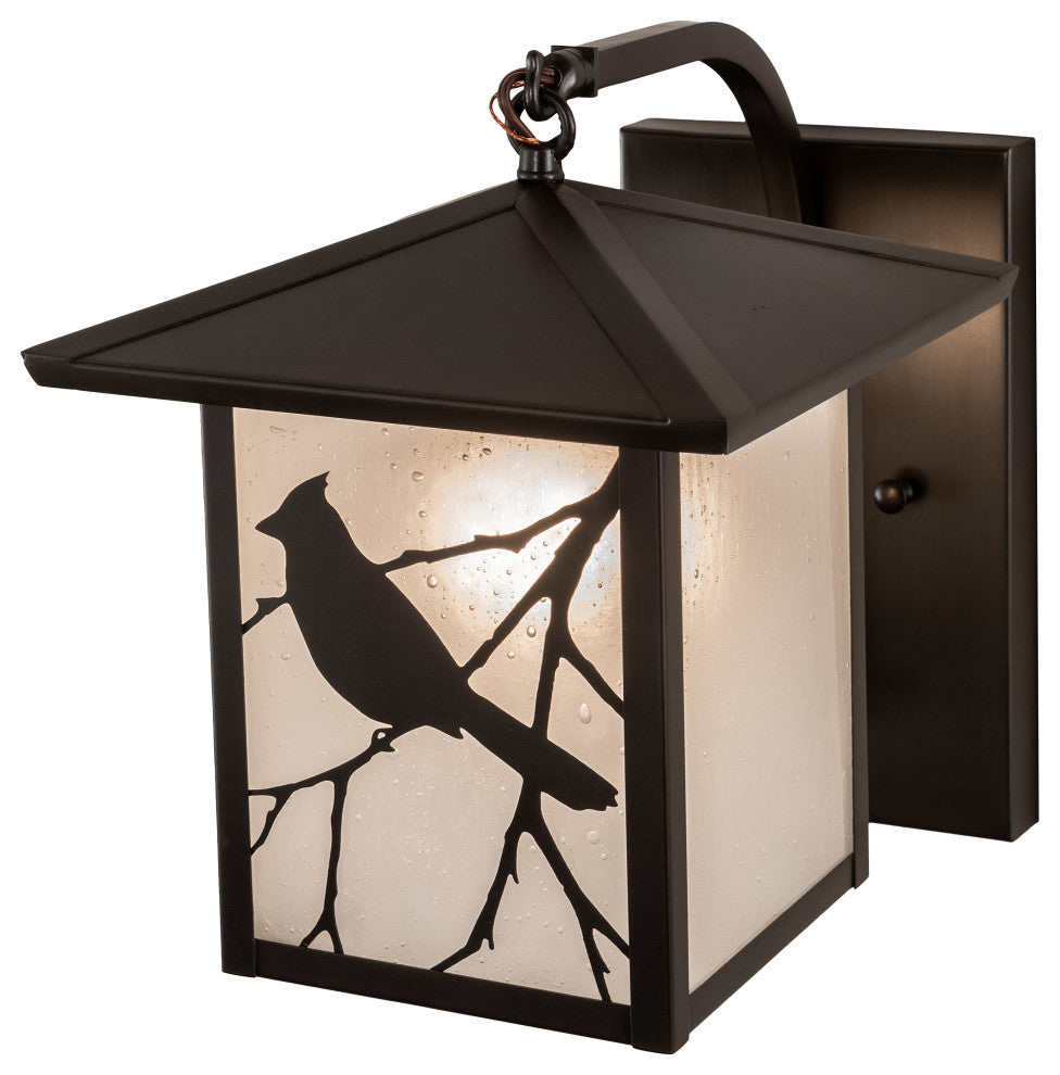 9 Wide Seneca Song Bird Curved Arm Wall Sconce