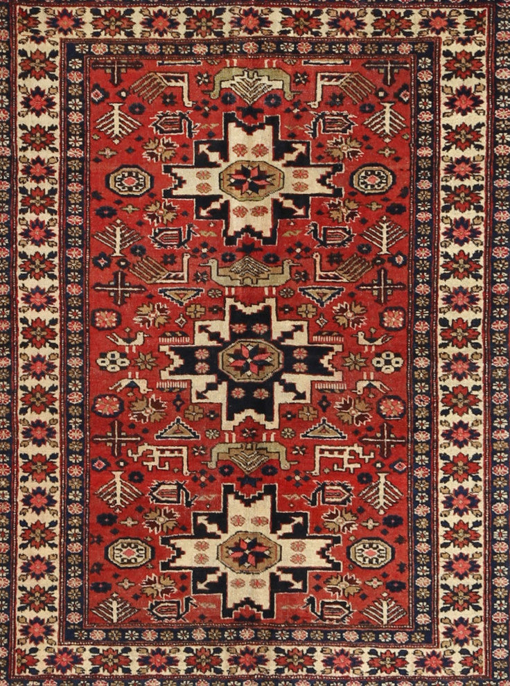 Ahgly Company Indoor Rectangle Traditional Area Rugs, 7' x 9'