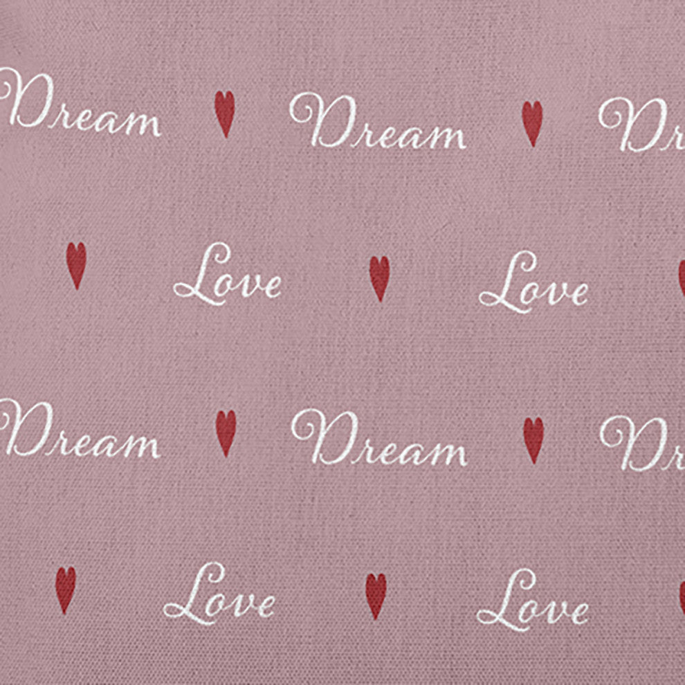 Love Dream Decorative Throw Pillow, Romantic Purple, 20"x20"
