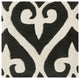 Surya Zuna ZUN-1048 9'x13' Rug, Black/Cream