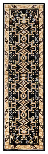 Surya Paramount PAR-1088 5'3"x7'9" Rug, Black/Gray/Dark Brown/Khaki/Beige