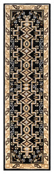 Surya Paramount PAR-1088 5'3"x7'9" Rug, Black/Gray/Dark Brown/Khaki/Beige
