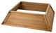 Trapezoid "Farm Fresh" Wooden Christmas Tree Collar, Natural Wood, 40"x40"