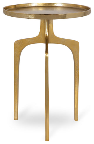 22" Teapoy Soft Gold Accent Table