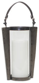 Candle Holder 8.5"Wx18"H Iron/Glass