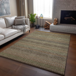 Premium Machine Washable Mayfield AMF527 Khaki 5' x 7'6" Rug