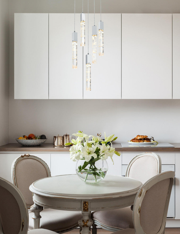 Home Living 20" Chandelier, Black