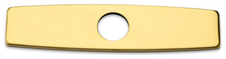 Luxier Kitchen Faucet Single-Hole Deck Plate, 10", Brushed Gold