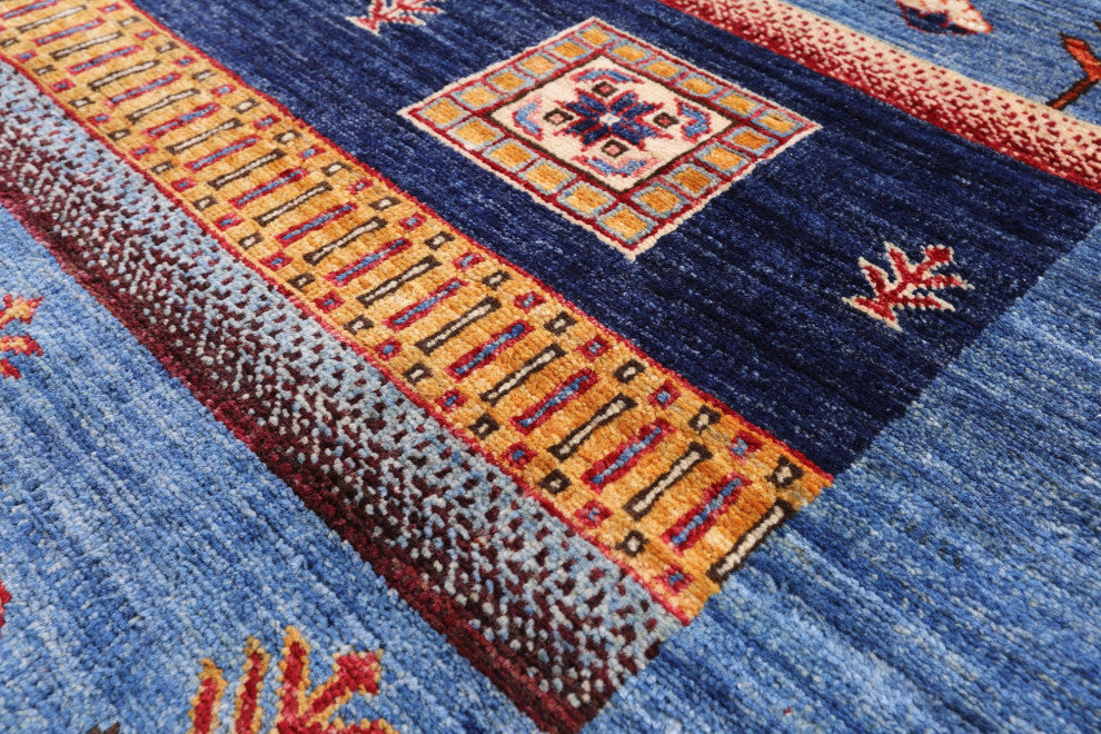 Handmade Tribal Persian Gabbeh Wool Rug 8' 0" X 9' 8" Q8021