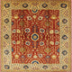 Ahgly Company Indoor Square Mid-Century Modern Area Rugs, 8' Square