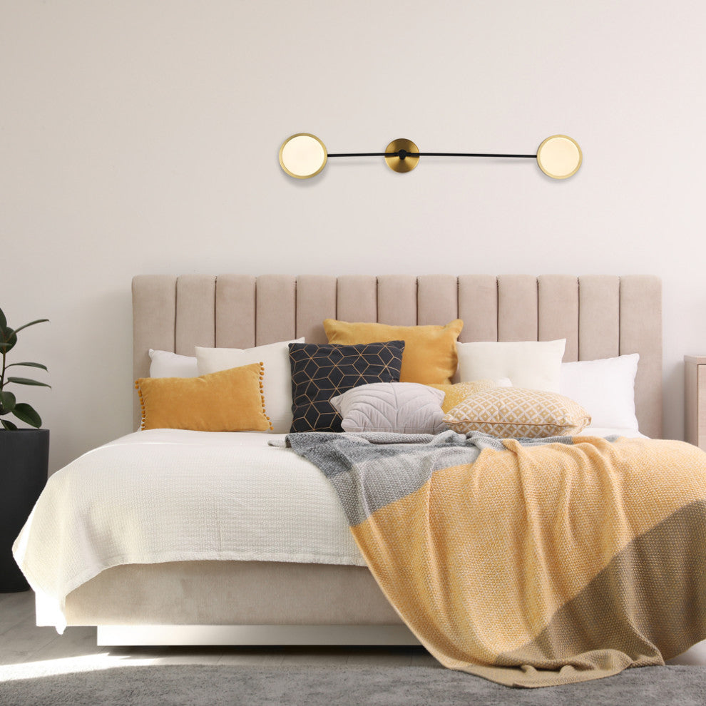 Torino 39" ETL Certified Integrated LED Wall Sconce, Antique Brass