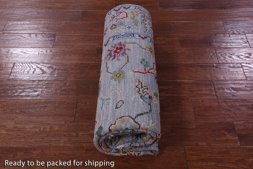 5' 1" X 8' 4" Turkish Oushak Hand Knotted Wool Rug - Q15466
