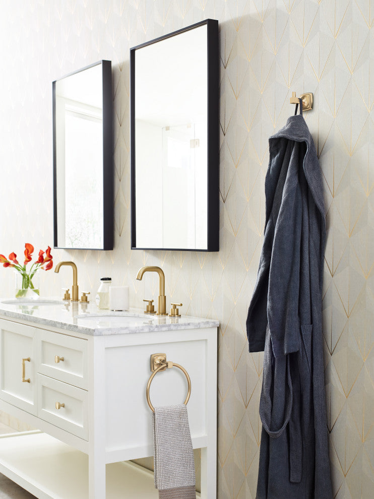 Amerock Stature Transitional Towel Ring, Champagne Bronze