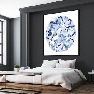 "Diamond Drops II" Fine Art Giant Canvas Print, 54"x54"