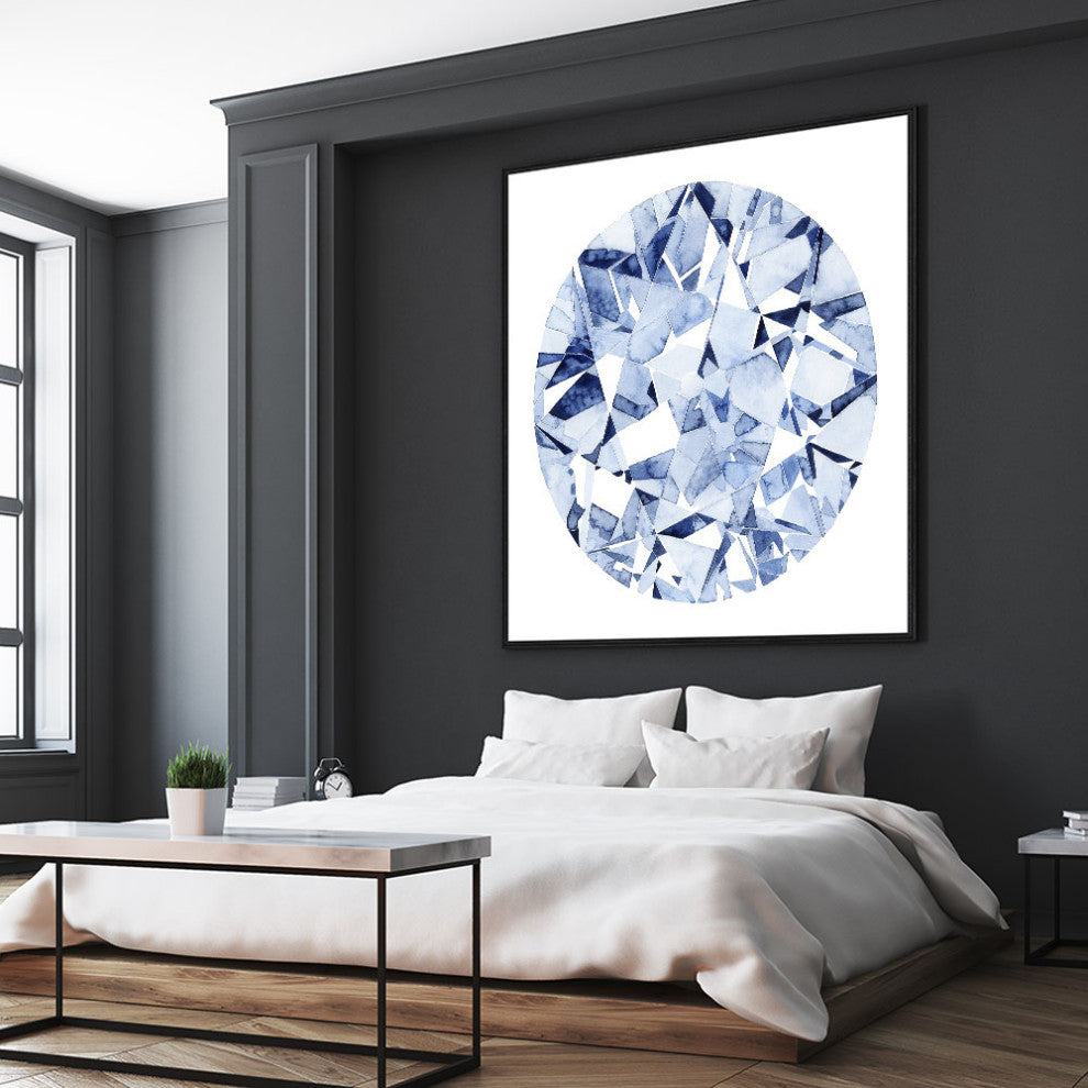 "Diamond Drops II" Fine Art Giant Canvas Print, 54"x54"