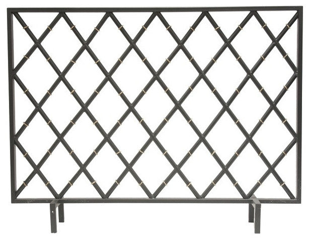Bamboo Fire screen, Black