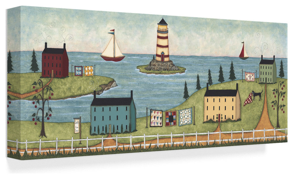 Robin Betterley 'Lighthouse Island' Canvas Art, 47"x20"