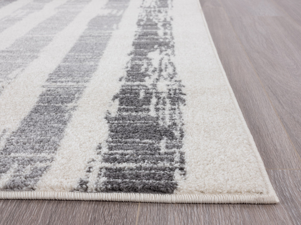 Abani Casa CAS110A Faded Striped Morrocan Inspired Area Rug