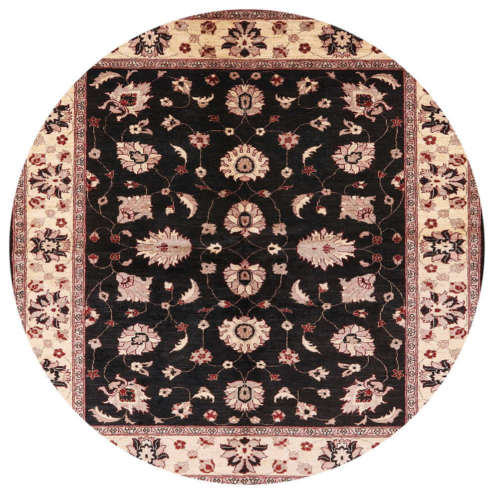 Ahgly Company Indoor Round Mid-Century Modern Area Rugs, 5' Round