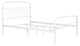 Twin/Full/Queen Wood Frame Platform Bed with Center Support Legs, White, Full