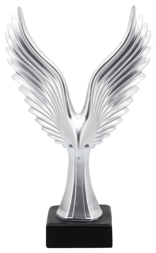 Resin 14" Eagle Table Accent, Silver