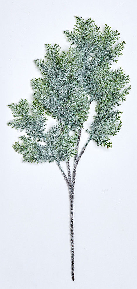 Snowy Juniper Spray, 21"
