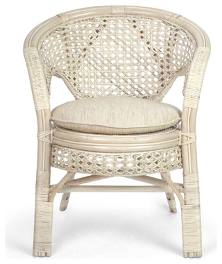 Pelangi Rattan Wicker 3-Piece Set, White