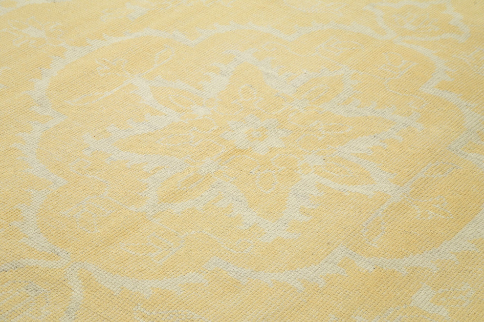 Rug N Carpet - Hand-Knotted Oriental 8' 11" x 11' 11" Decorative Oushak Rug