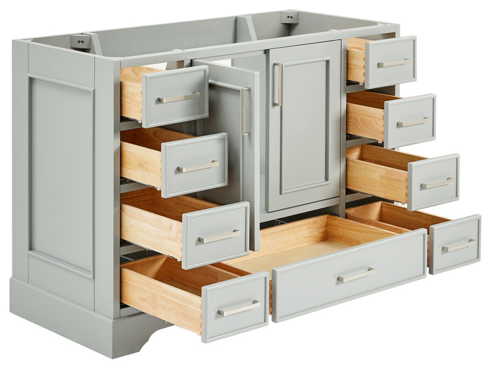 Ariel Stafford 48" Single Sink Bathroom Vanity Base, Gray