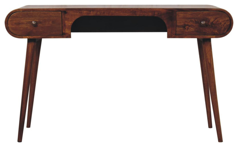 Artisan Furniture Solid Wood Chestnut London Arch Writing Desk