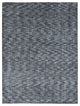 Steel Blue Modern Fence Design Wool and Art Silk Hand Loomed Rug 9'2"x12'