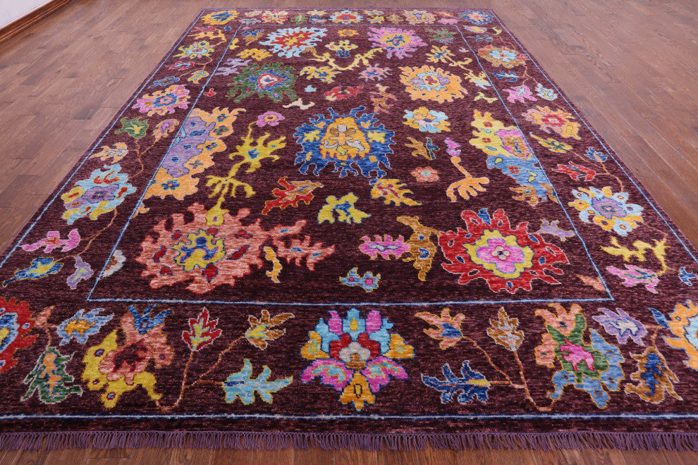 Turkish Oushak Handmade Rug 10' 4" X 14' 0" - Q14779