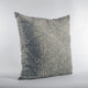 Plutus Blue Hidden Park Medallion Luxury Throw Pillow, 20"x20"