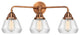 288-3W-AC-G172-LED 3 Light 24.75" Bath Vanity Light, Antique Copper