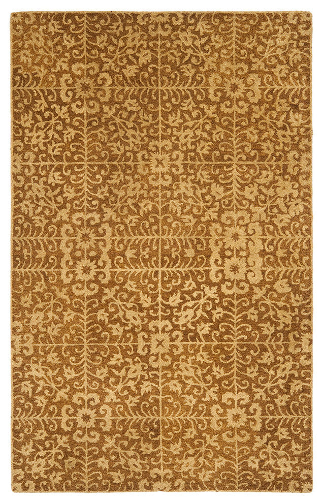 Safavieh Antiquities at411a Rug, Gold/Beige, 3'0"x5'0"